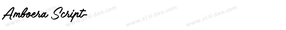 Amboera Script字体转换
